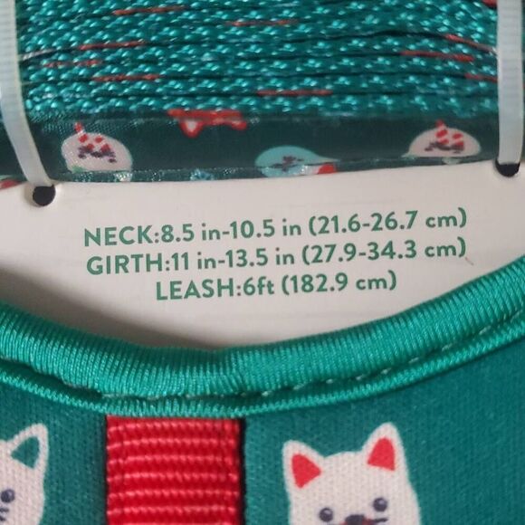 NWT MERRY AND BRIGHT KITTEN VEST AND HARNESS - Picture 4 of 5